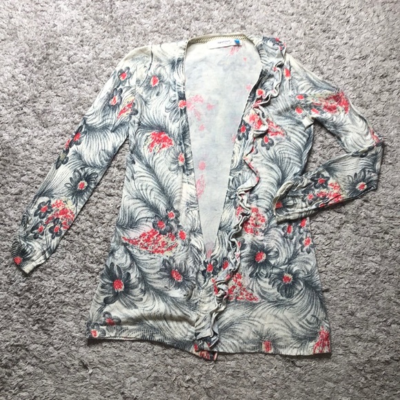 Anthropologie Sweaters - Anthropologie Sparrow floral print cardigan